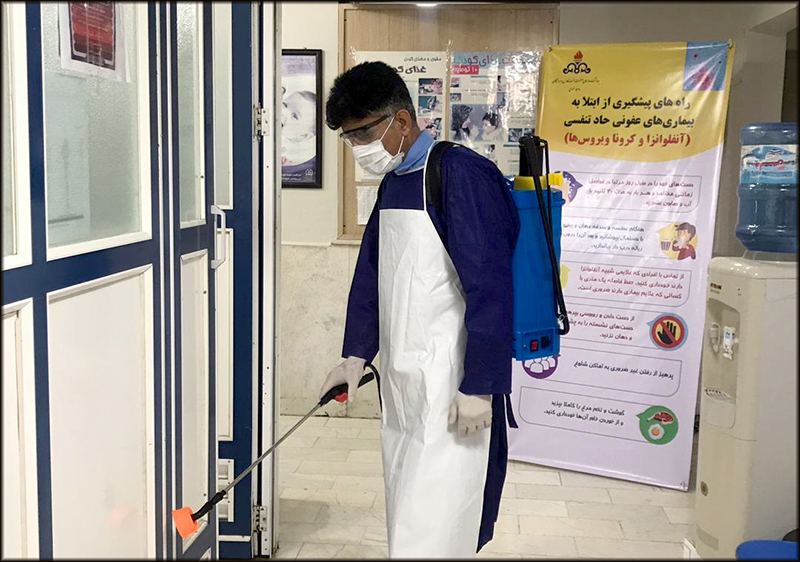 اقدامات بهداشت و درمان منطقه هرمزگان برای مقابله با کرونا   8