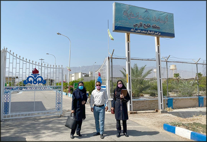 بازدید واحد HSE  و کنترل عفونت بهداشت و درمان صنعت نفت منطقه هرمزگان از مراکز انتقال نفت قطب آباد و مهراران                  5