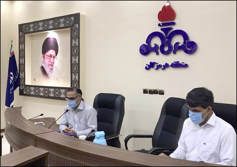 بازدید معاونت بهداشتی درمانی و تیم HSE منطقه  هرمزگان از اسکله نفت شهید رجایی 5