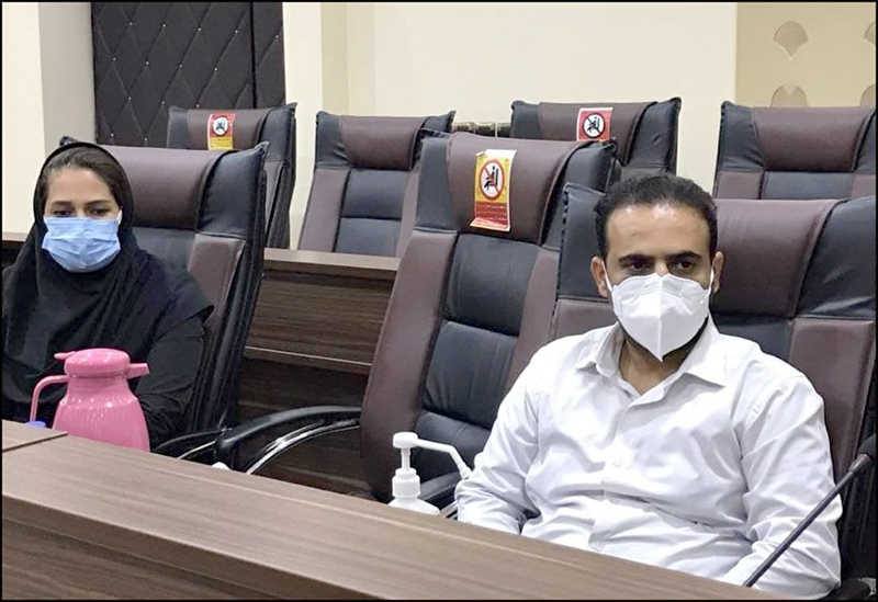 بازدید معاونت بهداشتی درمانی و تیم HSE منطقه  هرمزگان از اسکله نفت شهید رجایی 6