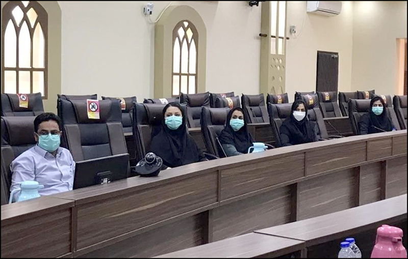 بازدید معاونت بهداشتی درمانی و تیم HSE منطقه  هرمزگان از اسکله نفت شهید رجایی 7