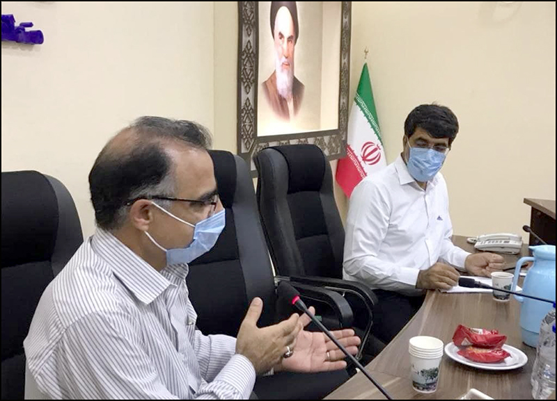 بازدید معاونت بهداشتی درمانی و تیم HSE منطقه  هرمزگان از اسکله نفت شهید رجایی 8