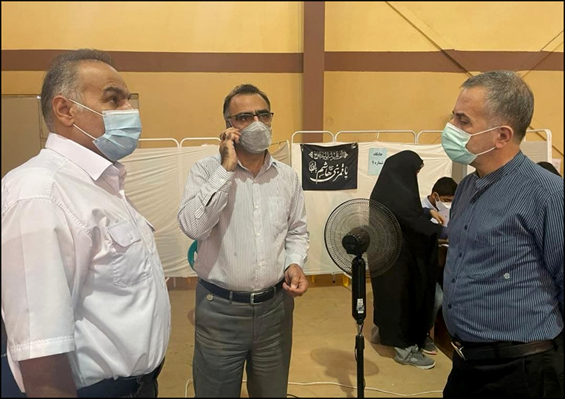ارزیابی تسهیل روند واکسیناسیون منطقه هرمزگان با حضور نماینده مدیر عامل در امور واکسیناسیون 9