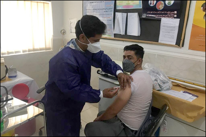 کارکنان منطقه عملیاتی آغار و دالان واکسینه شدند 5