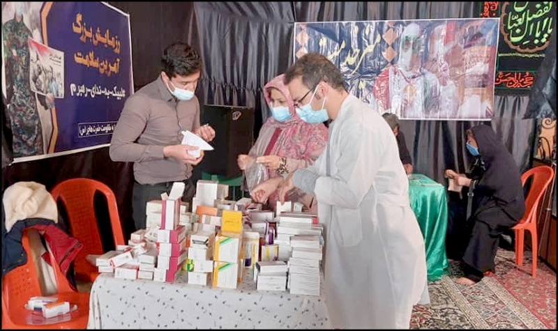 برگزاری میز سلامت جهادی توسط بهداشت و درمان صنعت نفت فارس و هرمزگان