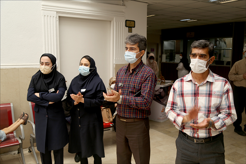 برگزاری مراسم پرچم گردانی در بهداشت و درمان صنعت نفت فارس و هرمزگان 8