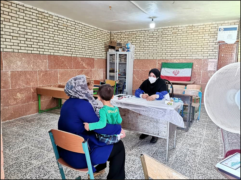 برپایی میز خدمت جهادی سلامت توسط بهداشت و درمان صنعت نفت فارس و هرمزگان در دهه ولایت 3