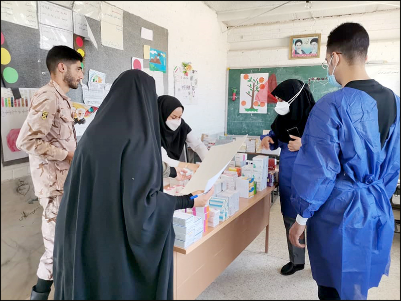 برپایی میز خدمت جهادی سلامت توسط بهداشت و درمان صنعت نفت فارس و هرمزگان در دهه ولایت 5