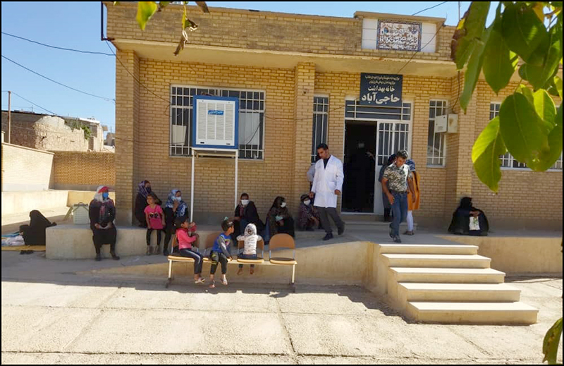 برپایی میز خدمت جهادی سلامت در روستای حاجی آباد ده شیخ خانه زنیان  3