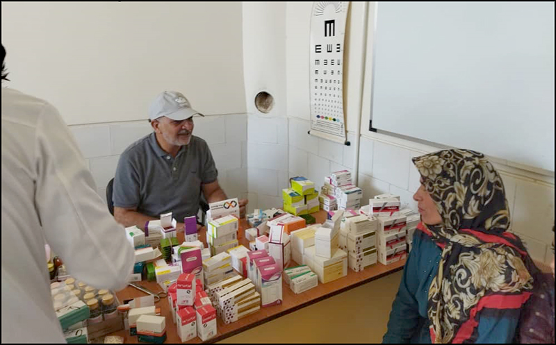 برپایی میز خدمت جهادی سلامت در روستای حاجی آباد ده شیخ خانه زنیان  4