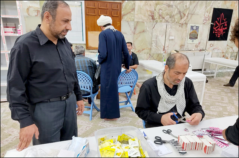 خدمت رسانی موکب سلامت بهداشت و درمان صنعت نفت فارس و هرمزگان به زائران اربعین در کربلا 3