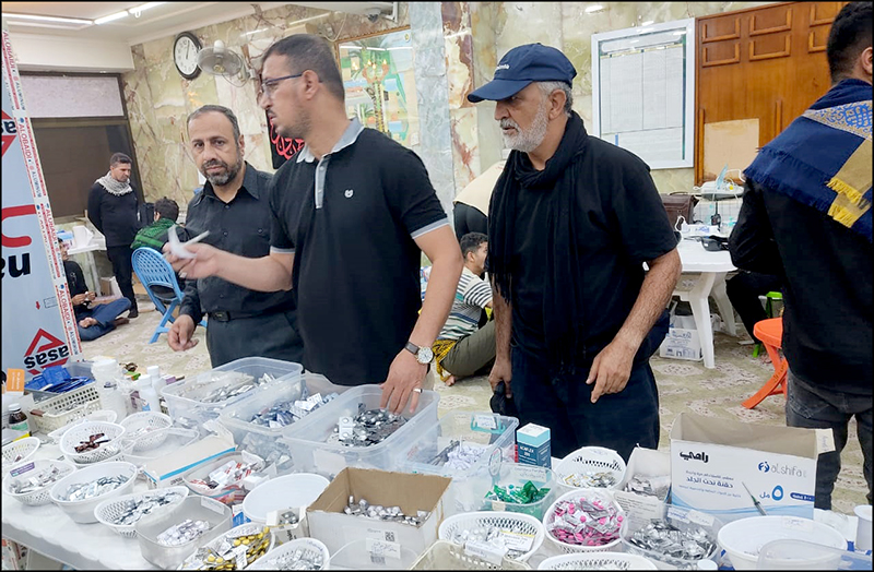 خدمت رسانی موکب سلامت بهداشت و درمان صنعت نفت فارس و هرمزگان به زائران اربعین در کربلا 5