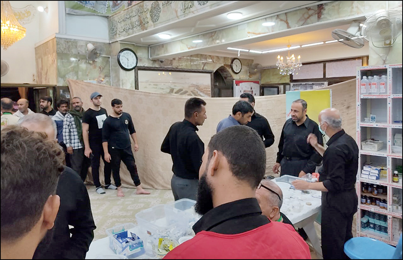 خدمت رسانی موکب سلامت بهداشت و درمان صنعت نفت فارس و هرمزگان به زائران اربعین در کربلا 16