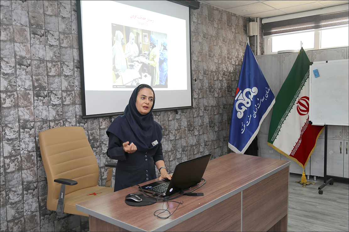 برگزاری دوره آموزشی تهدیدات شیمیایی در بهداشت و درمان صنعت نفت فارس 2
