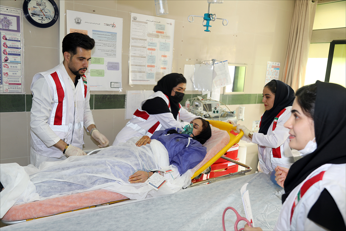 اجرای مانور " مواجهه با مصدومان انبوه" در بهداشت و درمان صنعت نفت فارس 8