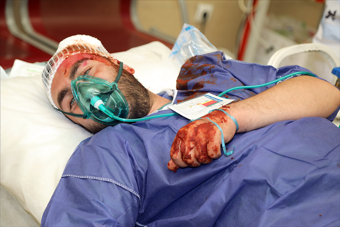 اجرای مانور " مواجهه با مصدومان انبوه" در بهداشت و درمان صنعت نفت فارس 14