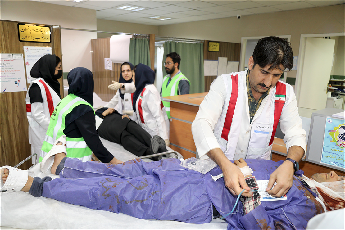 اجرای مانور " مواجهه با مصدومان انبوه" در بهداشت و درمان صنعت نفت فارس 29