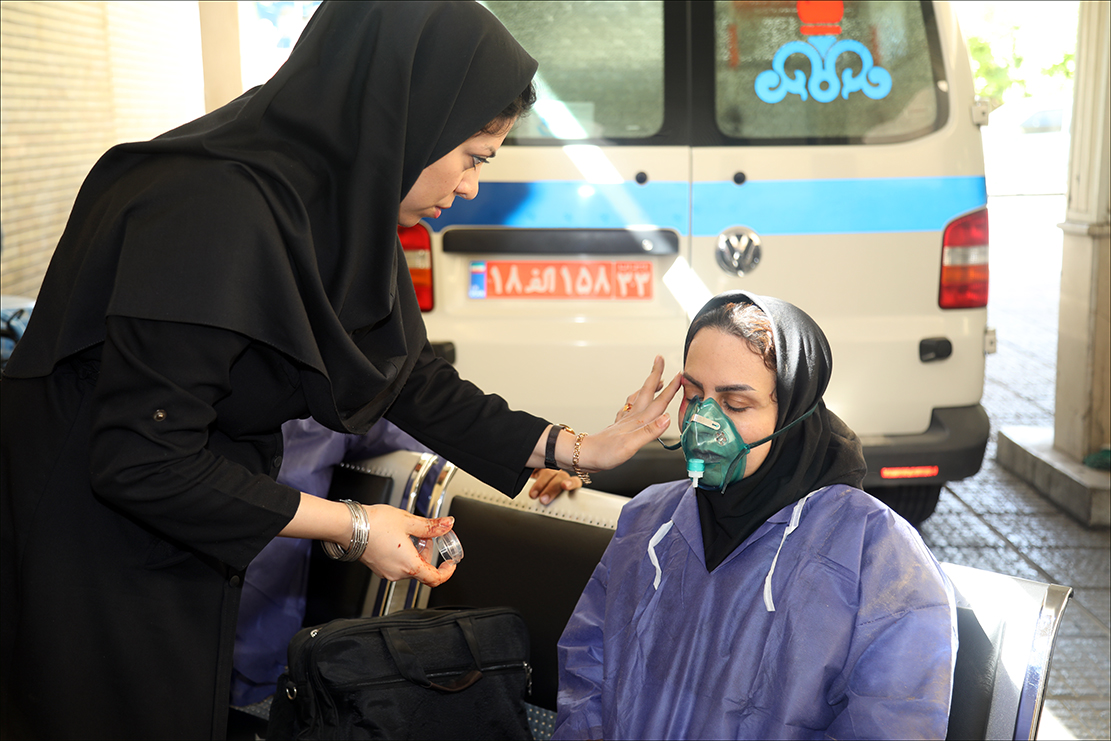 اجرای مانور " مواجهه با مصدومان انبوه" در بهداشت و درمان صنعت نفت فارس 43