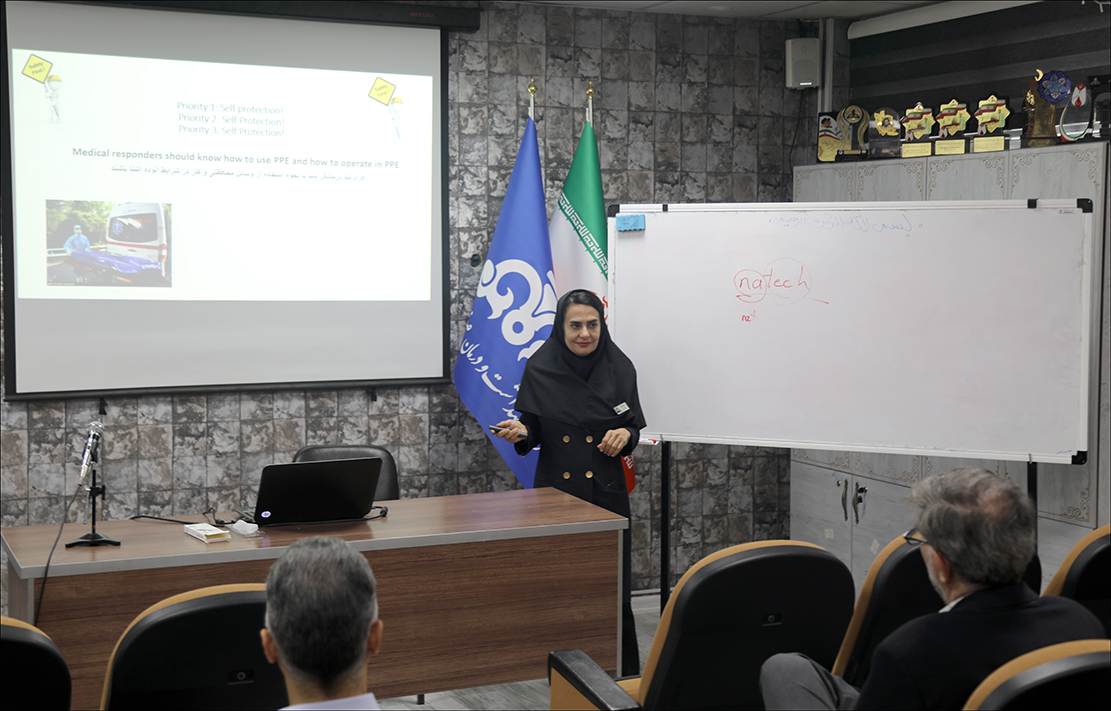 کارکنان کادر درمان شاغل در مراکز صنعتی دوره آموزشی HAZMAT را سپری کردند 14