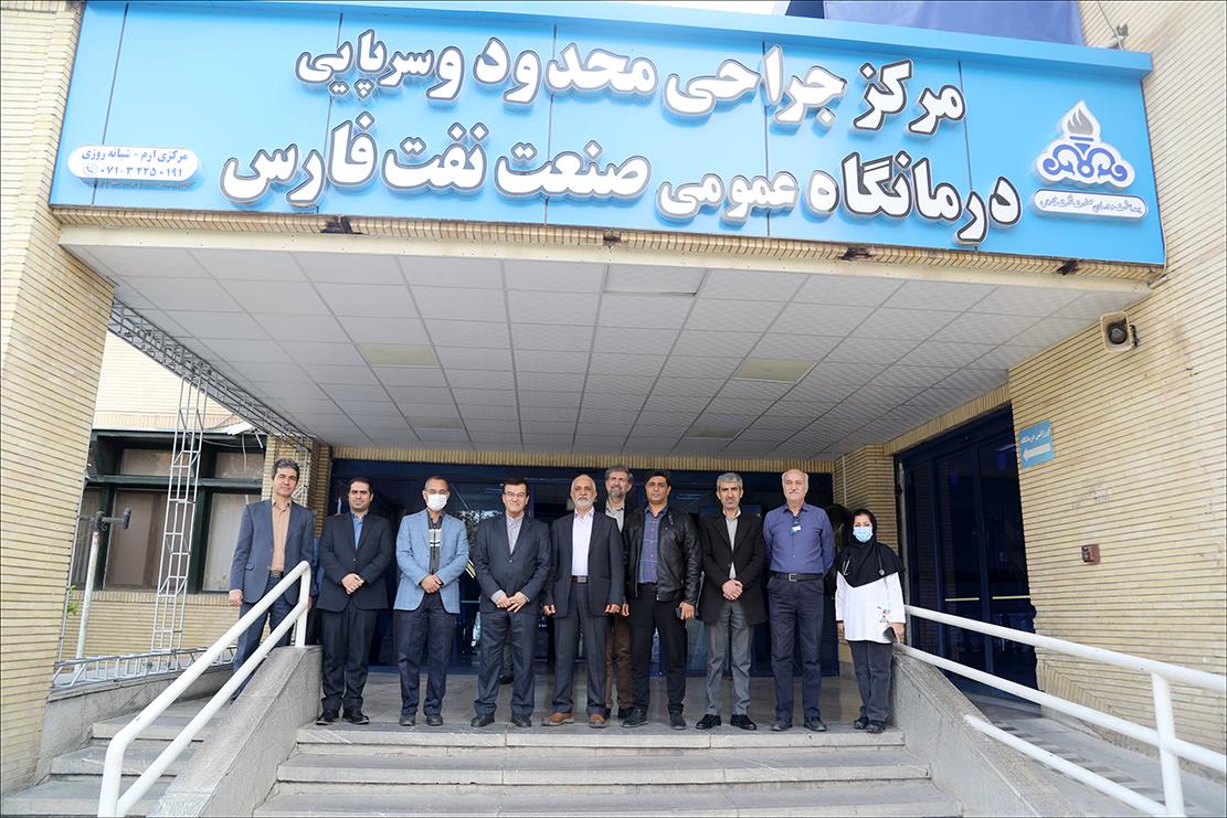 مسئولان معاونت بهداشتی وزارت بهداشت از بهداشت و درمان صنعت نفت فارس بازدید کردند 9