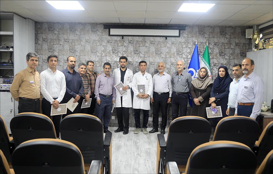 تجلیل از عوامل حادثه نشت گاز پالایشگاه 6