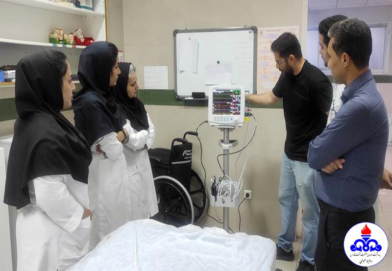 جهش تکنولوژیک در خدمات اورژانس بهداشت و درمان صنعت نفت فارس/ ارتقای سطح پایش علائم حیاتی با مانیتورینگ ۷ پارامتری