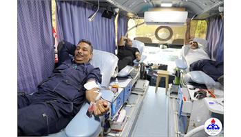 اهدای خون از سوی کارکنان بهداشت و درمان صنعت نفت فارس